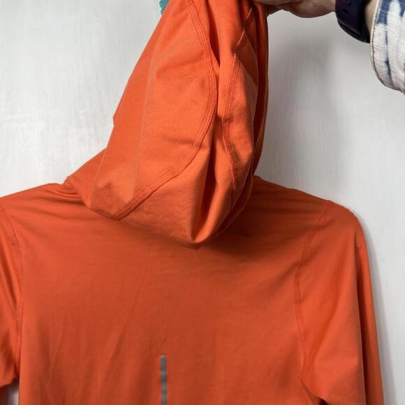 Nike running orange dri-fit kangaroo pocket athletic top. Sz S - Picture 10 of 10